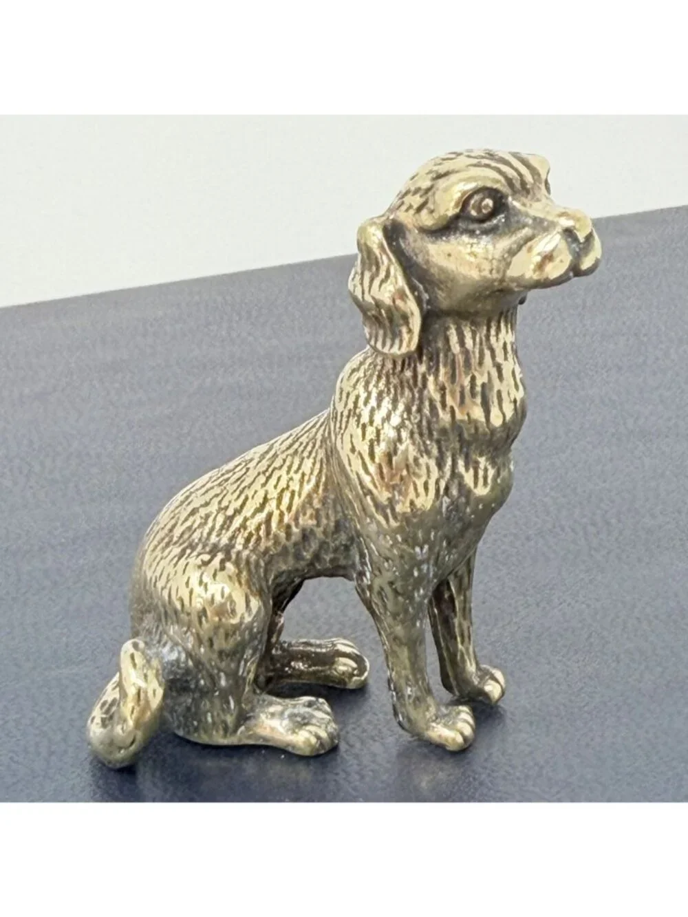 Brass Dog Spirit Animal Figurine Loyalty Protection Companion‎ Talisman Altar